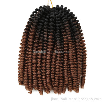 8 Inches Synthetic Passion Twists Crochet Braids Low Temperature Spring Twist Hair Extensions Wholesale